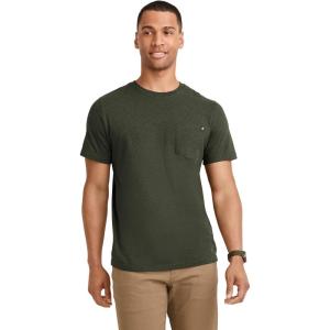Jockey Men’s Casualwear Legacy Pocket Crew Neck T-Shirt(Green Heather)