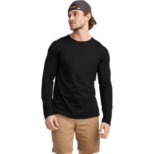 Jockey Men’s Casualwear Made2Fit Long Sleeve Crew Neck T-Shirt(Black)