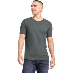 Jockey Men’s Casualwear Made2Fit V-Neck T-Shirt(Battleship Grey)