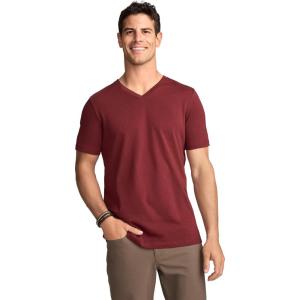 Jockey Men’s Casualwear Made2Fit V-Neck T-Shirt(Cranberry)