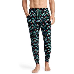 Jockey Men’s Sleepwear Ultra Soft Cooling Sleep Jogger(Black Lights)