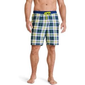 Jockey Men’s Sleepwear Ultra Soft Cooling Sleep Short(Rough Marina Plaid)