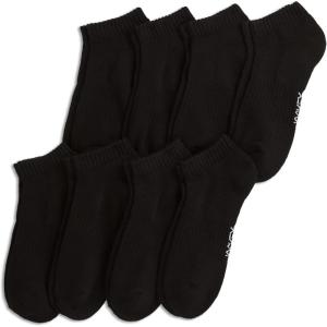 Jockey Men’s Socks Men’s Everyday Cotton Blend Low Cut Sock – 8 Pack(Black)