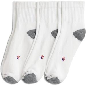 Jockey Men’s Socks Men’s Made in America* Quarter Socks – 3 Pack(White)