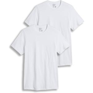 Jockey Men’s Undershirt Big Man Classic Crew Neck Undershirt – 2 Pack(White)
