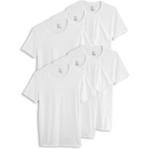 Jockey Men’s Undershirt Cotton Stretch Crew Neck Undershirt – 6 Pack(Diamond White)