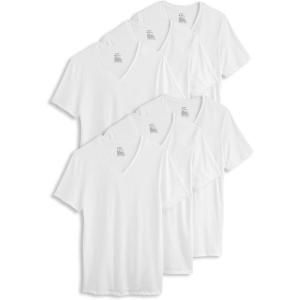 Jockey Men’s Undershirt Cotton Stretch V-Neck Undershirt – 6 Pack(Diamond White)