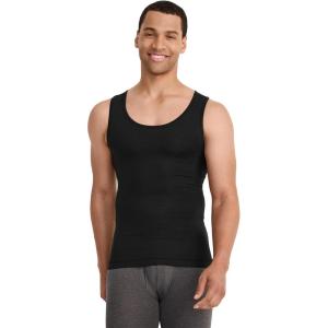 Jockey Men’s Undershirt FormFit Cotton Stretch Tank(Black)