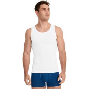 Jockey Men’s Undershirt FormFit Cotton Stretch Tank(Diamond White)