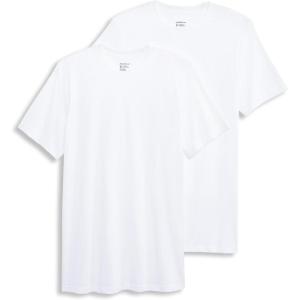 Jockey Men’s Undershirt Made in America 100% Cotton Crew Neck Undershirt – 2 Pack(White)