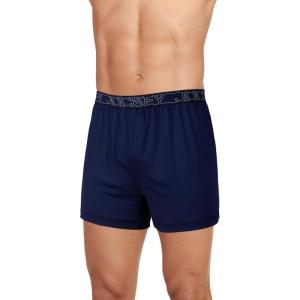 Jockey Men’s Underwear Active Microfiber 4.5″ Boxer(True Navy Blue)