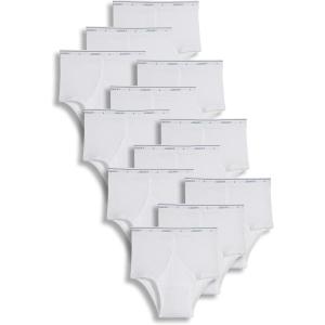 Jockey Men’s Underwear Classic Full Rise Brief – 12 Pack(White)