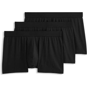 Jockey Men’s Underwear Hypersoft 360 3″ Trunk – 3 Pack(Black)