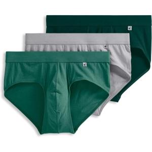 Jockey Men’s Underwear Hypersoft 360 Brief – 3 Pack(Grey Moss)