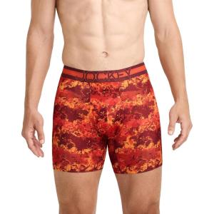 Jockey Men’s Underwear, Mens Boxer Briefs With Pouch, Sport Stability Microfiber 6″ Boxer Brief(Washed Slate)