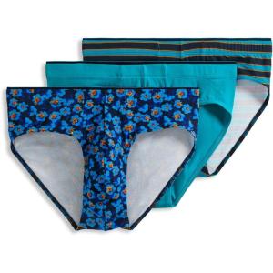 Jockey Men’s Underwear True Style Bikini – 3 Pack(Blooming Floral/Ocean Surf/Mystery Stripe)