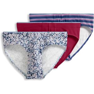 Jockey Men’s Underwear True Style Bikini – 3 Pack(Funky Marina Floral/Red Pear/Soft Blue Fall Stripe)