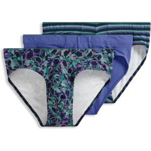 Jockey Men’s Underwear True Style Bikini – 3 Pack(Future Dusk Cherished Stripe/Faded Grape/Deconstructed Geo)
