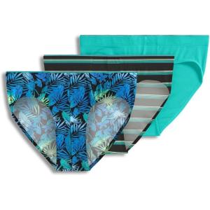 Jockey Men’s Underwear True Style Bikini – 3 Pack(Ombre Tropics/Teal Breeze/Vivid Stripe)