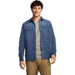 Jockey Outdoors Men’s Casualwear Corduroy Shirt(Blue)