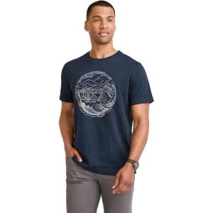 Jockey Outdoors Men’s Casualwear Graphic Crew Neck T-Shirt(Dusk Heather)