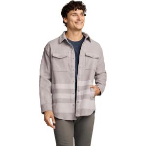 Jockey Outdoors Men’s Casualwear Heavyweight Flannel Shirt Jacket(Grey)