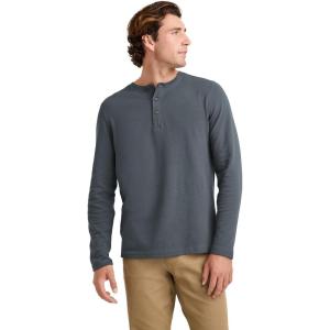Jockey Outdoors Men’s Casualwear Long Sleeve Henley(Battleship)