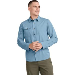 Jockey Outdoors Men’s Casualwear Long Sleeve Tech Shirt(Coastline)