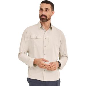 Jockey Outdoors Men’s Casualwear Long Sleeve Tech Shirt(Military Beige)