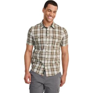 Jockey Outdoors Men’s Casualwear Short Sleeve Utility Shirt(Predictably Brunswick Plaid)