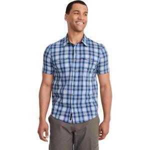 Jockey Outdoors Men’s Casualwear Short Sleeve Utility Shirt(Predictably Marina Plaid)