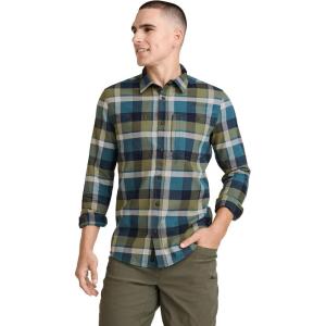 Jockey Outdoors Men’s Casualwear Slim Fit Flannel Field Shirt(Glacier Plaid)