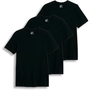 Jockey T-Shirts for Men – Crew Neck Undershirts, Cotton Men’s T-Shirts – 3 Pack(Black)