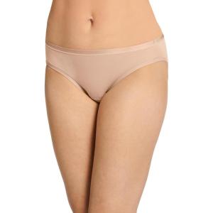 Jockey Underwear Women Bikini – Worry Free Cotton Stretch, Moderate Absorbency, Period Underwear for Women(Light)