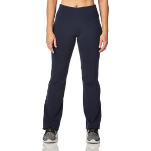 Jockey Women’s Active Cotton Stretch Slim Bootleg Yoga Pants(Dark Navy)