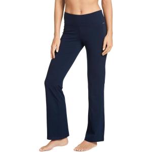 Jockey Women’s Active Cotton Stretch Slim Bootleg Yoga Pants(Thunder Blue)