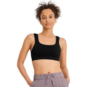 Jockey Women’s Active High Impact Seam Free Sports Bra(Black)