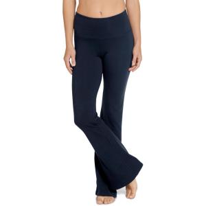 Jockey Women’s Activewear Cotton Stretch Slim Yoga Flare Pant(Navy)