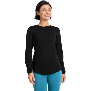 Jockey Women’s Activewear EVERACTIVE Long Sleeve Crew Neck Tee(Black)