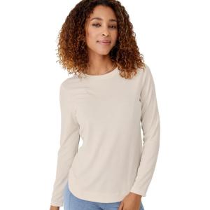 Jockey Women’s Activewear EVERACTIVE Long Sleeve Crew Neck Tee(Sandy Heather)