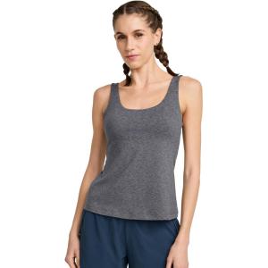 Jockey Women’s Activewear EVERACTIVE Tank with Built-in Bra(Slate Heather)