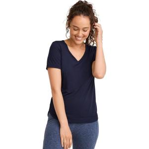 Jockey Women’s Activewear EVERACTIVE V-Neck Tee(Jockey Blue)
