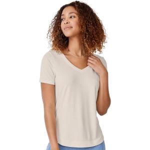 Jockey Women’s Activewear EVERACTIVE V-Neck Tee(Sandy Heather)