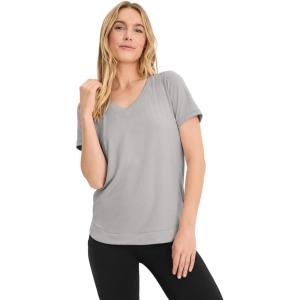 Jockey Women’s Activewear EVERACTIVE V-Neck Tee(Silver Fox)