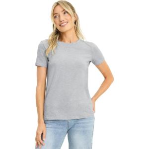 Jockey Women’s Activewear Organic Cotton Stretch Short Sleeve Tee(Light Grey Heather)
