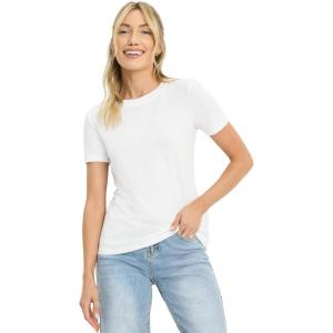 Jockey Women’s Activewear Organic Cotton Stretch Short Sleeve Tee(White)