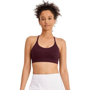 Jockey Women’s Bra Low Impact T-Back Sports Bra(Deep Sangria)