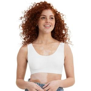 Jockey Women’s Bra Modern Micro Stretch Seamfree Bralette(White)