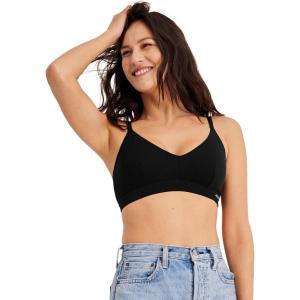 Jockey Women’s Bra Organic Cotton Stretch Triangle Bralette(Black Night)