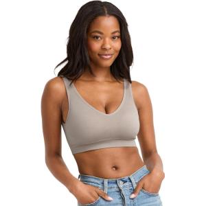 Jockey Women’s Bra Seamfree Back Smoothing Bralette(Grey Seed)